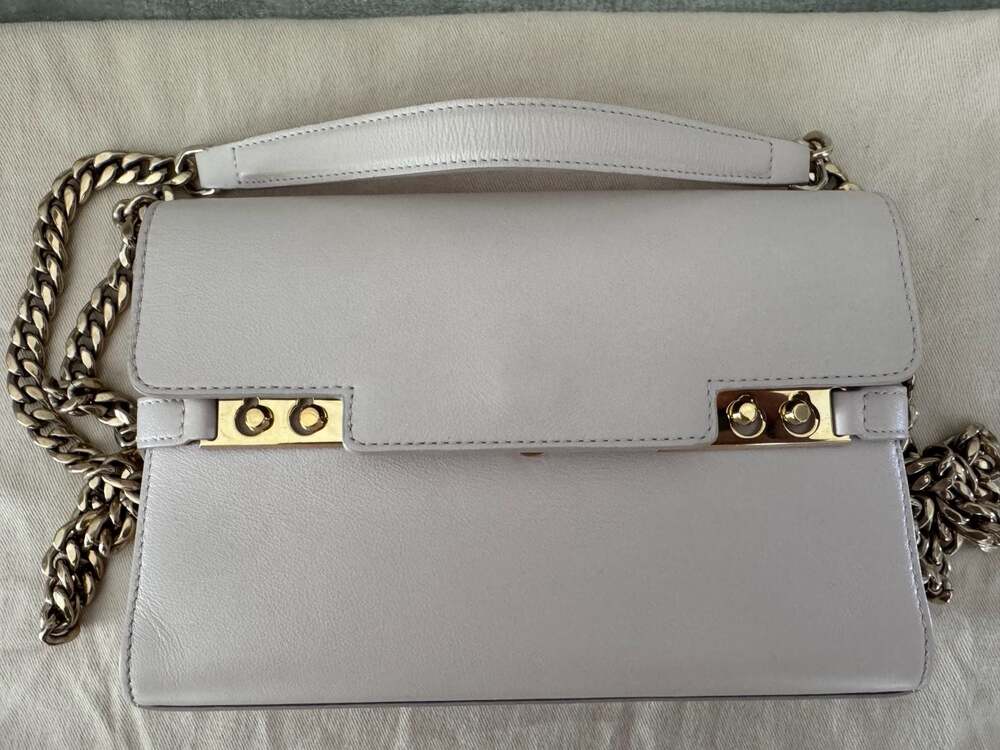 Delvaux Tempête Chain Shoulder Bag – Blush Pink Calfskin | Authentic | Made in F - Picture 1 of 13
